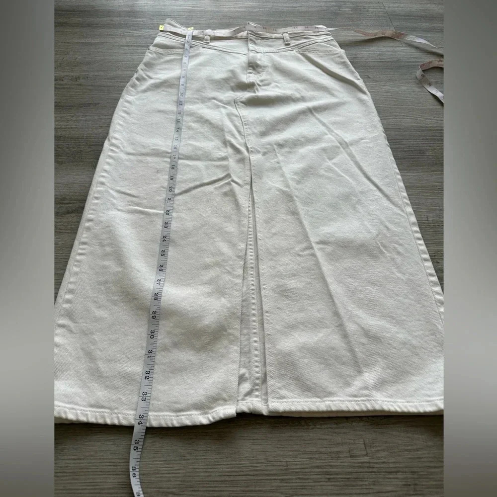Lucky Brand denim skirt Sz 6/28 open front cool girls only - Picture 4 of 5